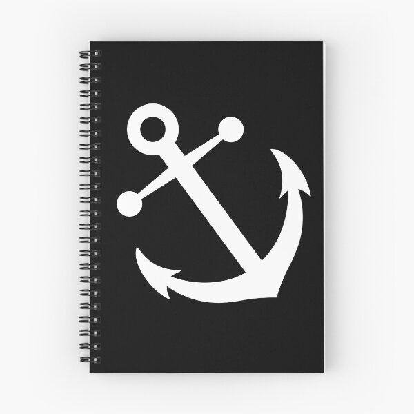Item preview, Anchors Away - Jumbo White on Black designed and sold by ChristianWiley.