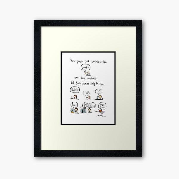 The truth about working in science Framed Art Print