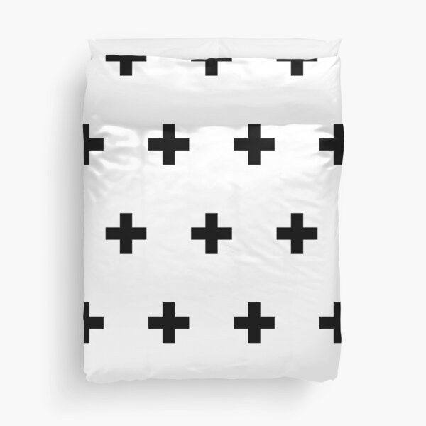 Item preview, Swiss Cross Crosses Pattern minimal minimalist monochrome Scandinavian Scandi Skandi designed and sold by LD ART.