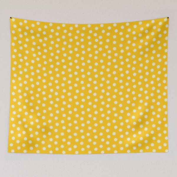 Item preview, Flower Power - Tiny White on Yellow designed and sold by ChristianWiley.