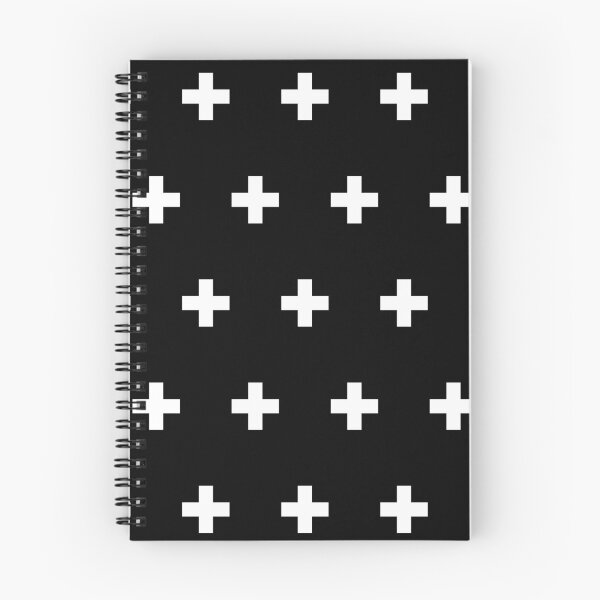 Item preview, Swiss Cross Crosses Pattern dark minimal minimalist monochrome Scandinavian Scandi Skandi designed and sold by LD ART.