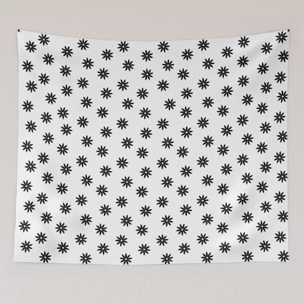 Item preview, Flower Power - Black on White designed and sold by ChristianWiley.