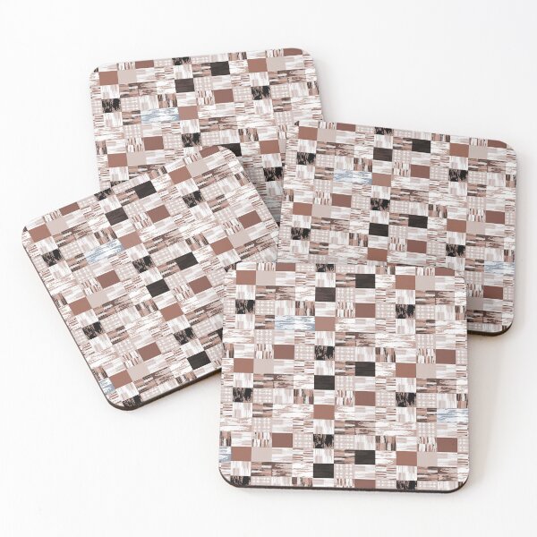 Item preview, Big Sky Modernist check - brown and blue designed and sold by ncxadair.