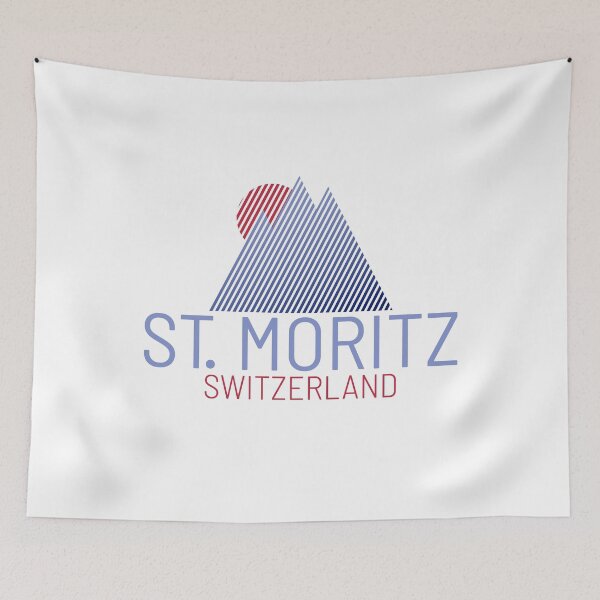 Item preview, St. Moritz Switzerland Minimal Geometric Design designed and sold by dk80.