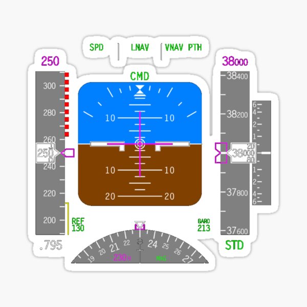 Pilot T-Shirt Aviation Airplane Control Panel Shirt 2 Sticker