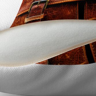 Alternate view of LEATHER Throw Pillow