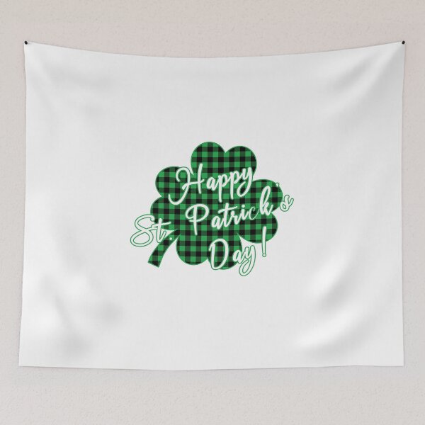 Item preview, Buffalo Plaid Green Black Shamrock Happy St. Patrick's Day designed and sold by 4Craig.