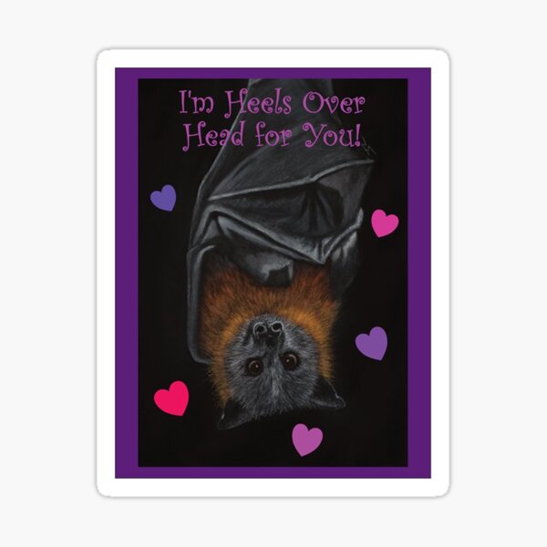 Valentine’s Day Flying Fox Sticker
