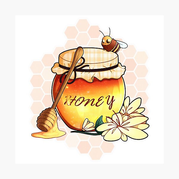 Honey Bee Wall Art Redbubble - honey jar roblox