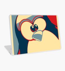 Linux Tux Obama Poster rot blau Laptop Skin