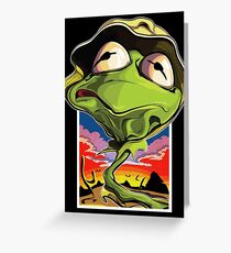 Green and Loathing Greeting Card
