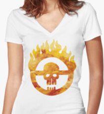 mad max fury road wheel Women's Fitted V-Neck T-Shirt