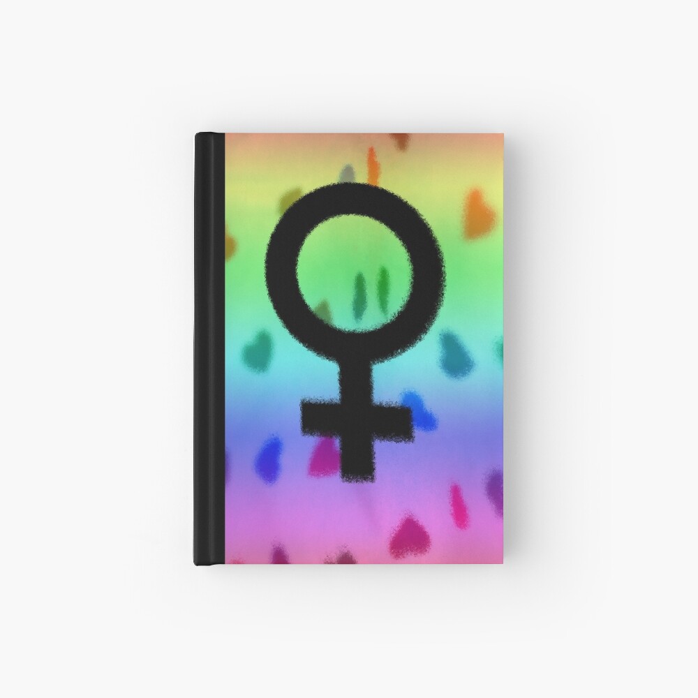 Venus Rainbow Hearts Hardcover Journal