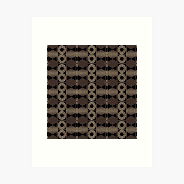 Elegant In Black and Brown Art Print