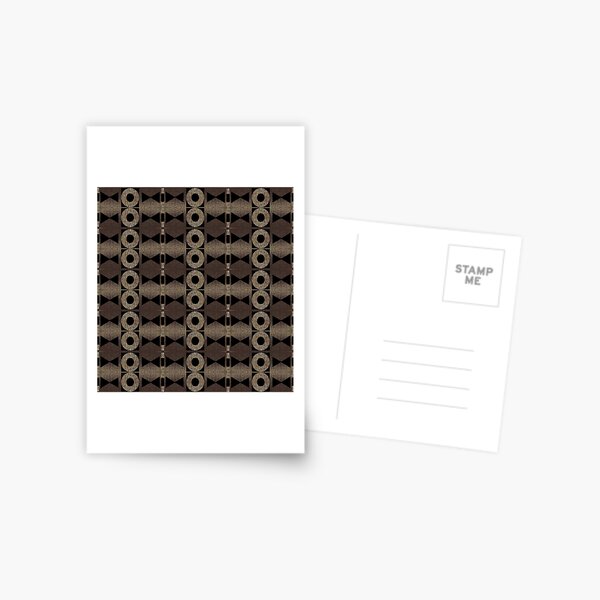 Elegant In Black and Brown Postcard