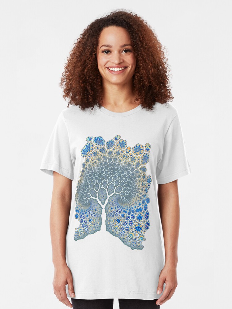 Alternate view of Fractured Tree 2 Slim Fit T-Shirt