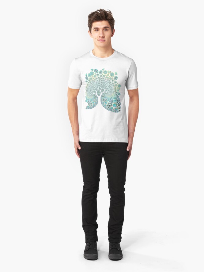 Alternate view of Fractured Tree 1 Slim Fit T-Shirt