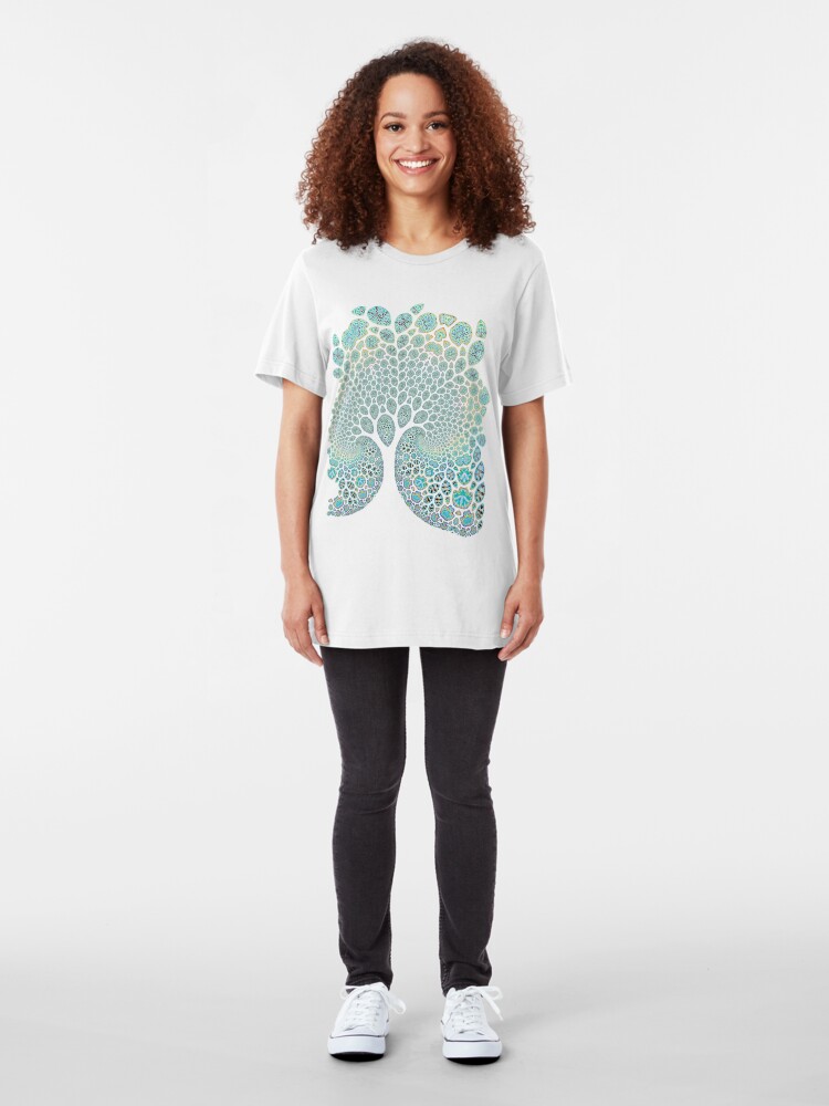 Alternate view of Fractured Tree 1 Slim Fit T-Shirt