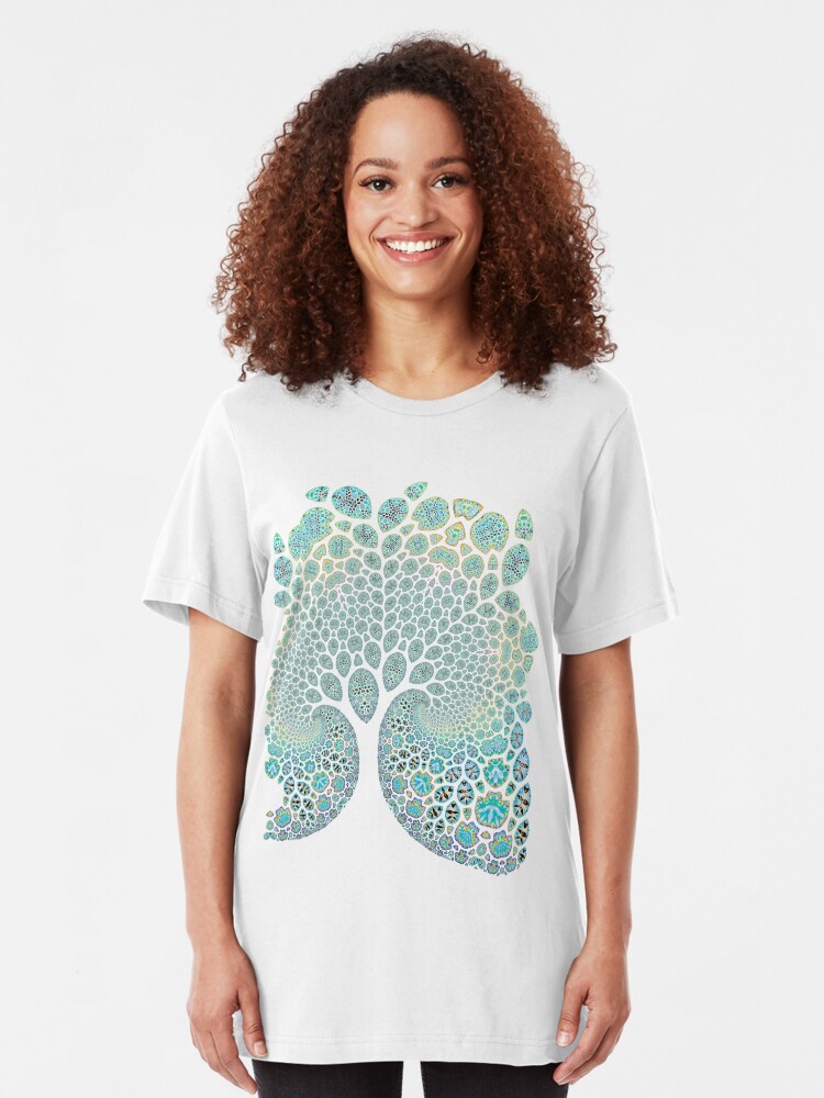 Alternate view of Fractured Tree 1 Slim Fit T-Shirt