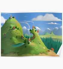 Mountain Village Poster