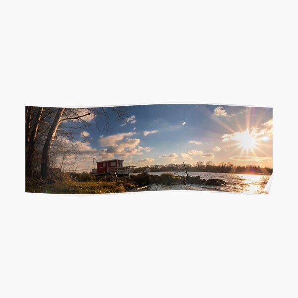 Winternachmittag an der Donau Poster