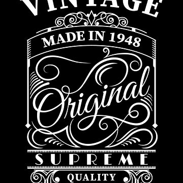 Vintage Made in 1948 Original Supreme Quality Essential T-Shirt