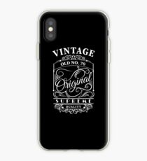 Vintage Old No 70 - 70th birthday gift iPhone Case