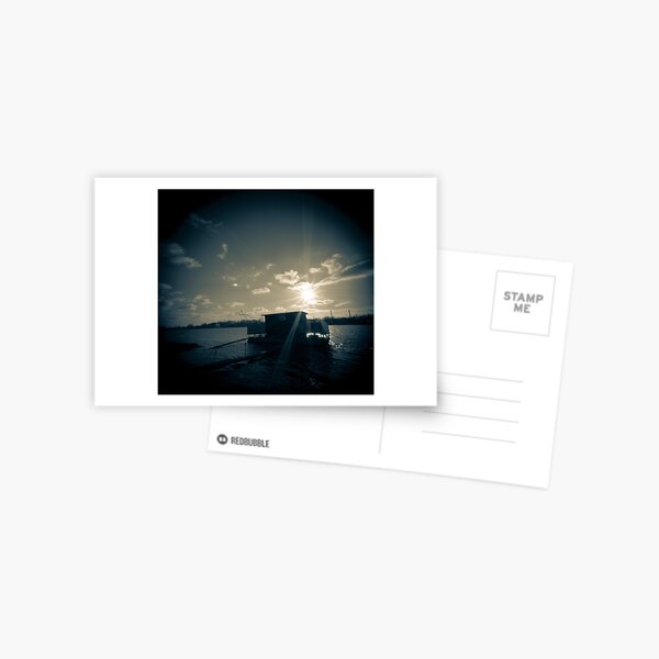 Boot an der Donau Postkarte