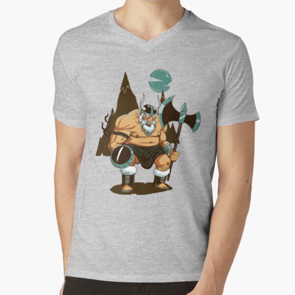 The Angry Axe Man V-Neck T-Shirt
