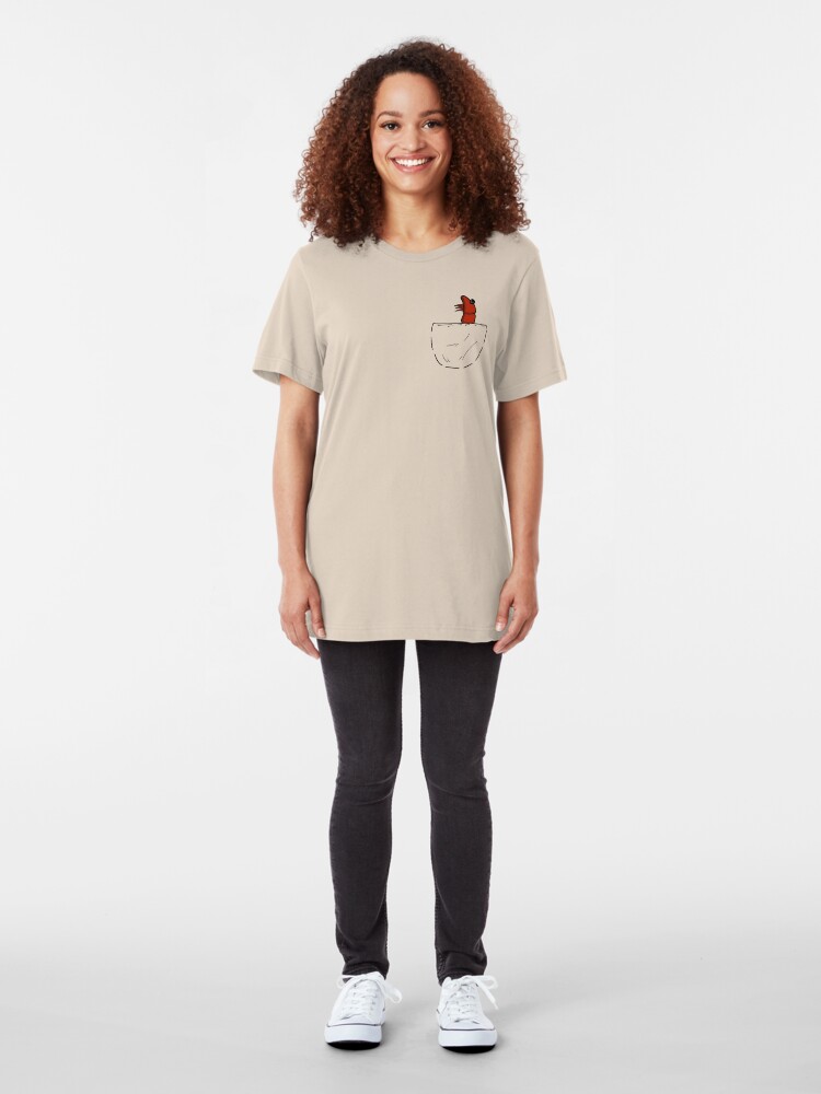Alternative Ansicht von Der Shrimp in der Tasche Slim Fit T-Shirt
