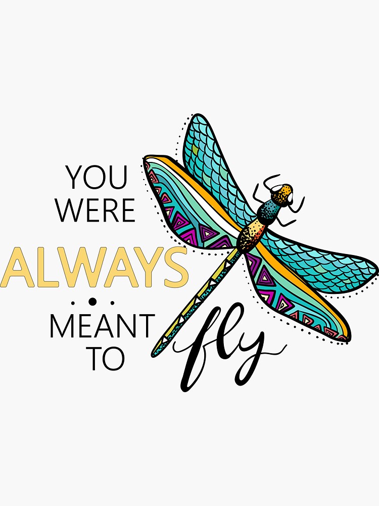 Dragonfly Saying Funny Dragonfly Gift' Sticker