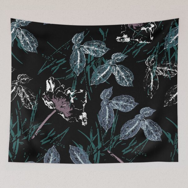 Item preview, Georgiana Floral in Black designed and sold by ncxadair.