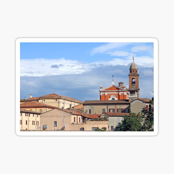 Item preview, buildings and  church tower Rimini Italy designed and sold by goceris.