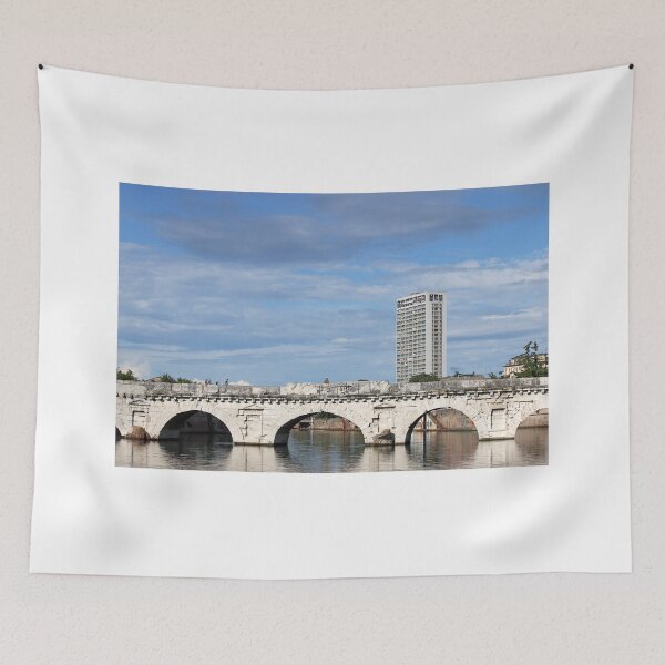 Item preview, old stone Tiberius bridge Rimini Italy designed and sold by goceris.