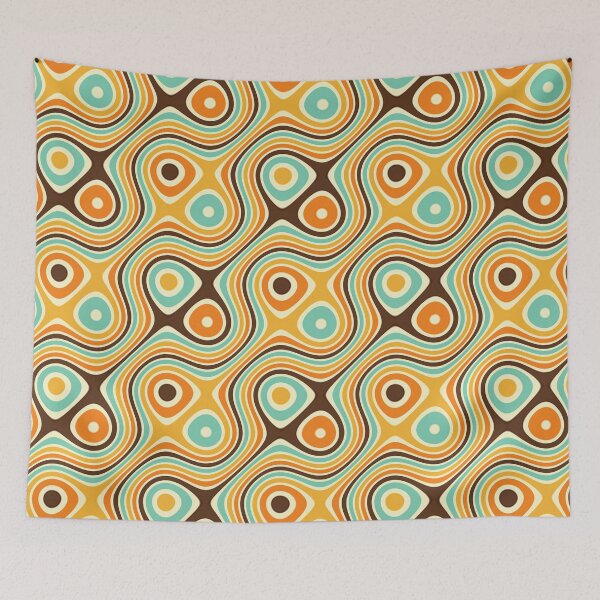 Item preview, Retro psychedelic pattern designed and sold by La Chic.