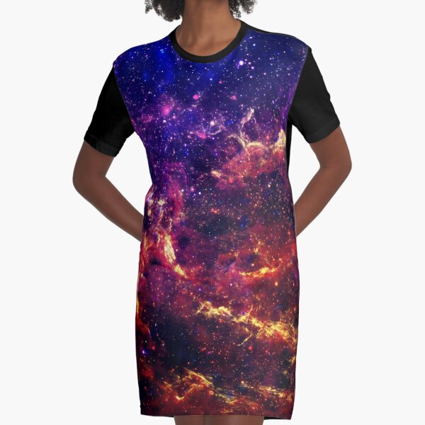 Galaxy Graphic T-Shirt Dress