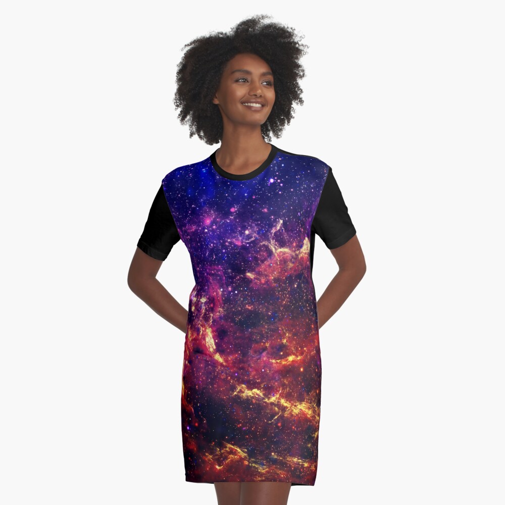 Galaxy Graphic T-Shirt Dress