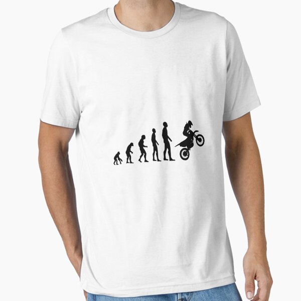 Evolution monkey human motorcycle Essential T-Shirt