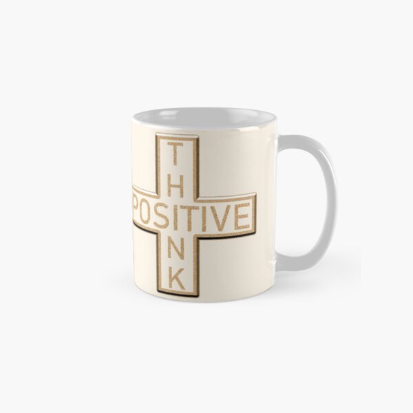 The Positive Mathematical sign says Think Positive Classic Mug