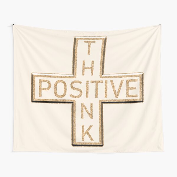 The Positive Mathematical sign says Think Positive Tapestry