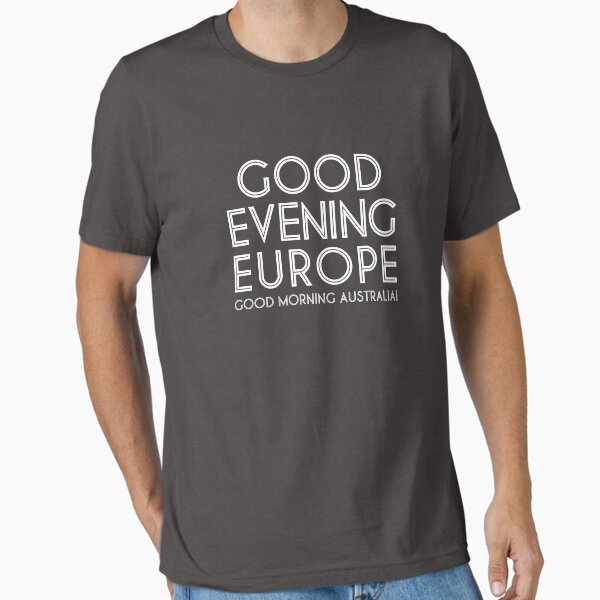 Vista previa del artículo con la obra «Buenas noches Europa, buenos días Australia», diseñado y vendido por lazarusheart.