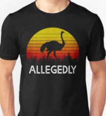 Camiseta ajustada Supuestamente avestruz