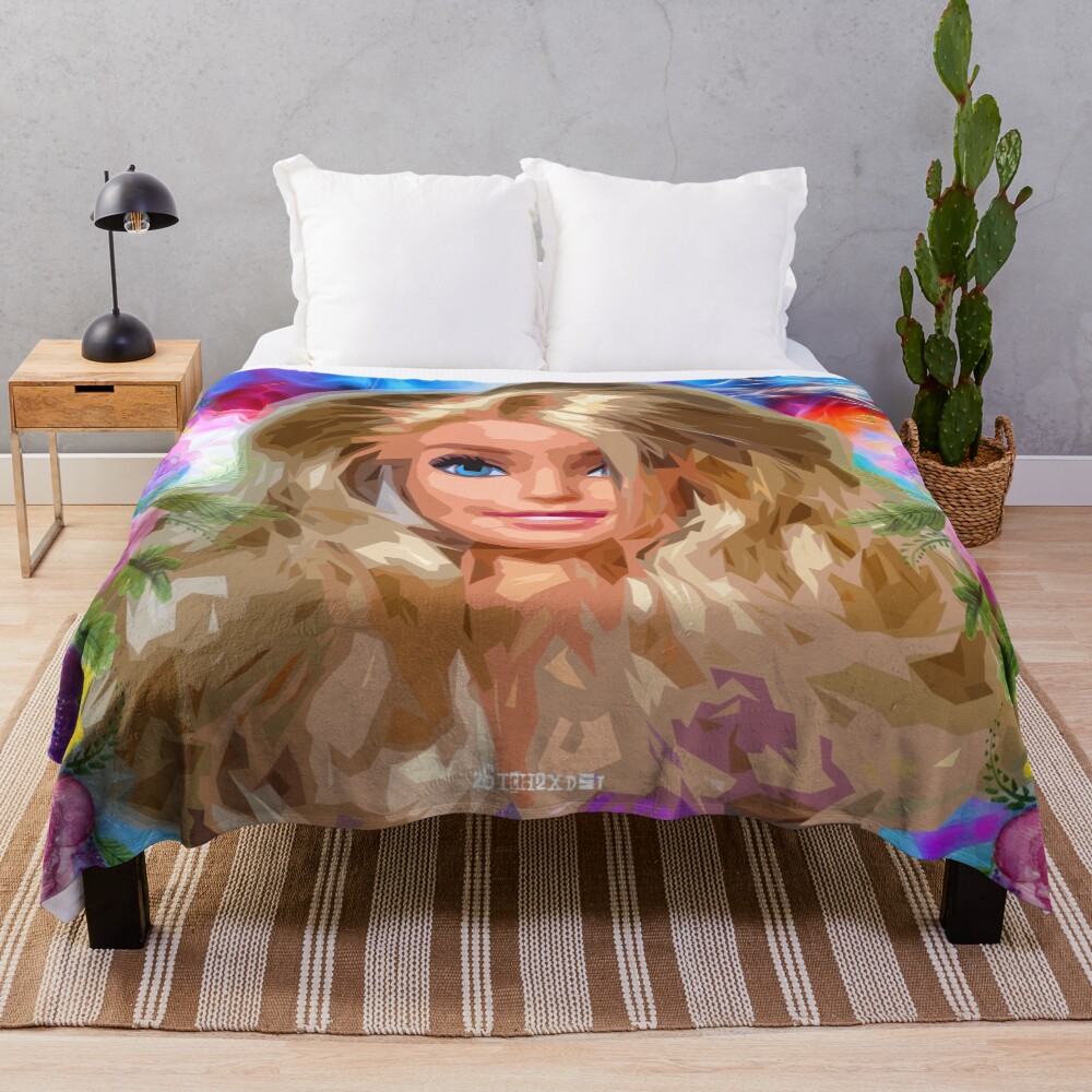 Get A Beautiful Barbie Throw Blanket For Your Little Doll