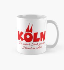 Köln - Die schönste Stadt zwischen Himmel und Ääd (Rot) Tasse (Standard)