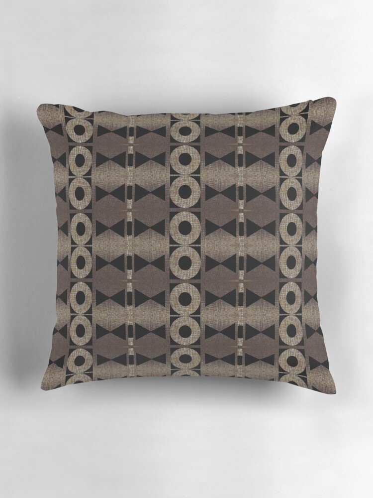 Thumbnail 3 of 4, Pillow, Elegant In Black and Brown designed and sold by helenatiainen.