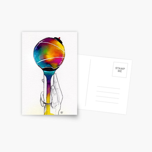 KPOP Lightstick - BTS (Army Bomb) Postcard for Sale by izzi Art