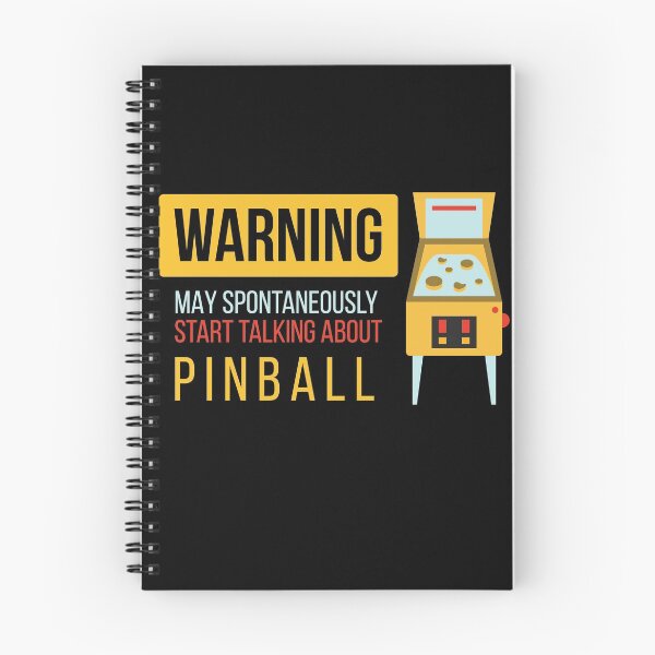Item preview, Warning May Spontaneously Talking About Pinball designed and sold by MooonTees.
