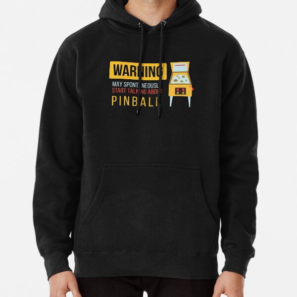 Item preview, Warning May Spontaneously Talking About Pinball designed and sold by MooonTees.