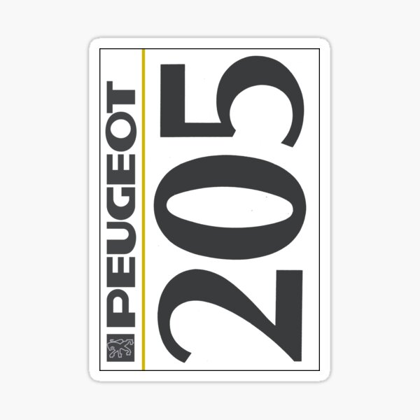 PEUGEOT 205 Sticker