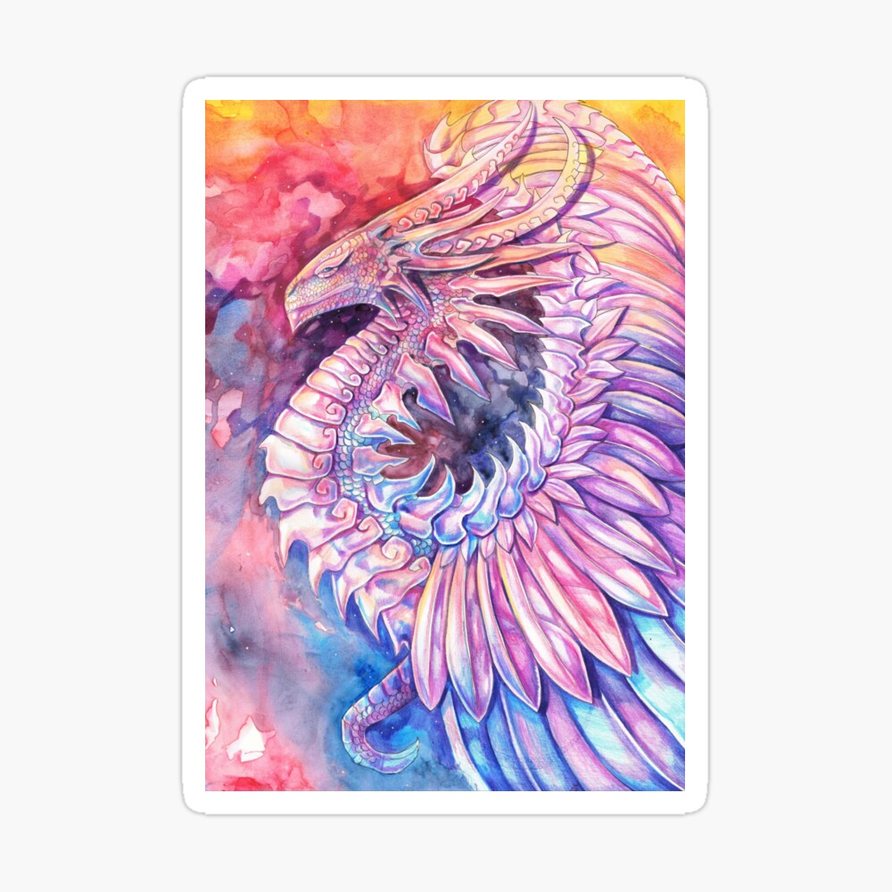 Dragon of Dawn Art Print for Sale by Dawn Paws